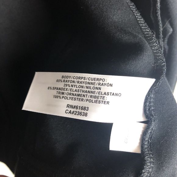 Jockey Full Zip Jacket Womens XS Asymmetric Ponte Stretchy Knit Black Pockets - Picture 12 of 14